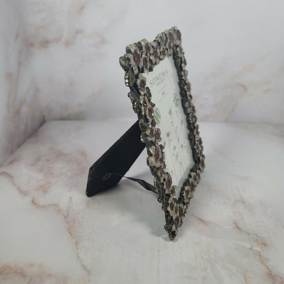 Sonoma Life & Style 4 x 6 Floral Picture Frame Metal / Resin - Picture 3 of 5